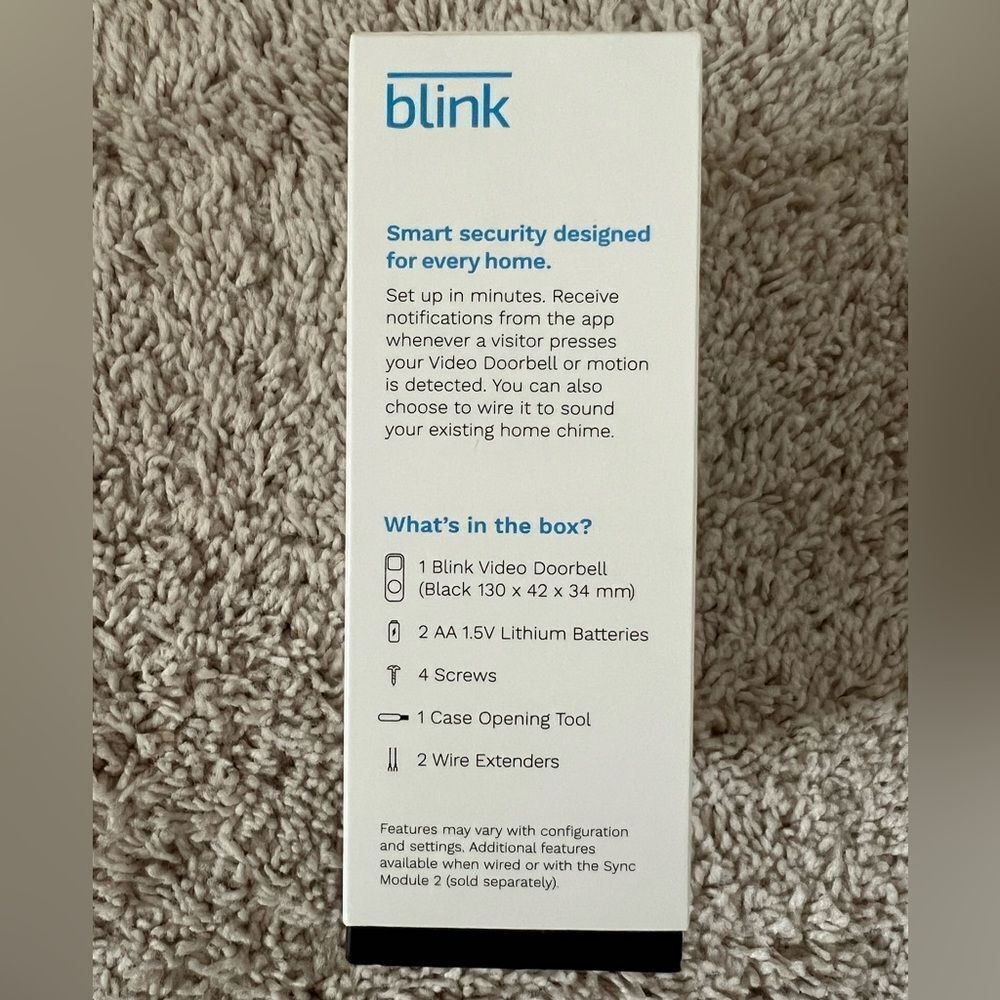 Blink Video Doorbell 2Way Audio HD Video Motion & Chime Wireless/Wired-W… - Picture 4 of 7